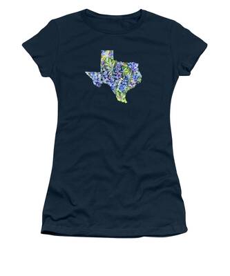 Watercolor Map Women's T-Shirts