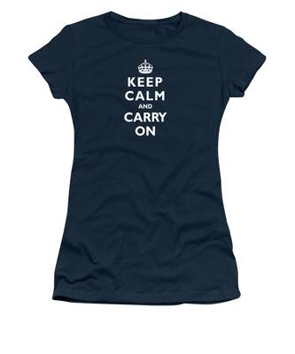 Keep Calm And Carry On Women's T-Shirts