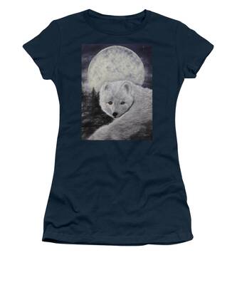 Fox From The Artic Women's T-Shirts