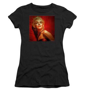  Digital Art - Marilyn Monroe Lady in Red by Catherine Lott