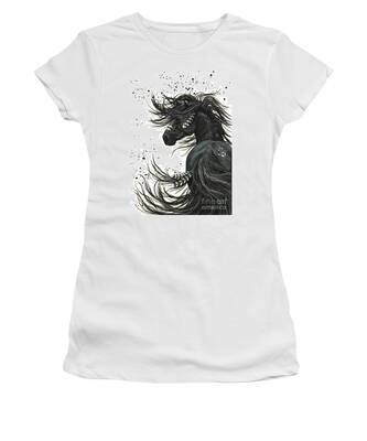 Black and White Horse Photography Women's T-Shirts