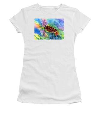 Watercolor Seascape Women's T-Shirts