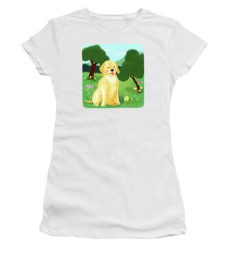 Golden Retriever Puppy Women's T-Shirts