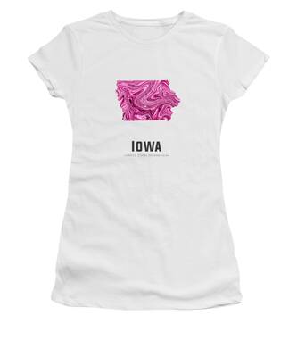 Designs Similar to Iowa Map Art Abstract in Purple