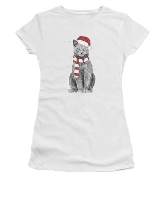 Gray Cat Women's T-Shirts