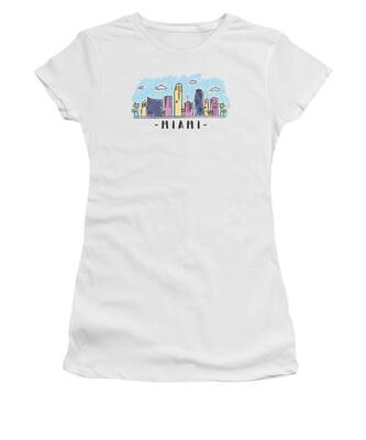 Miami Skyline Women's T-Shirts