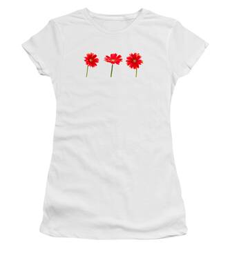 Girl With Flower Bouquet Women's T-Shirts