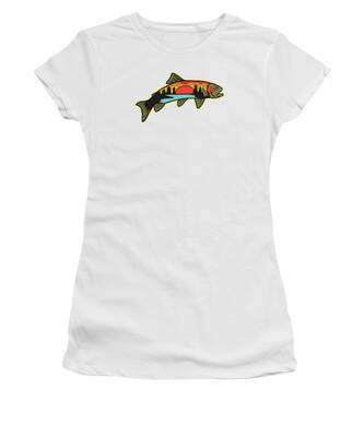 Rainbow Trout Women's T-Shirts for Sale - Pixels Merch