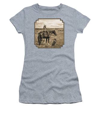 Horse Grazing Women's T-Shirts