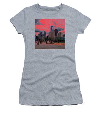 Philadelphia Cityscape Women's T-Shirts