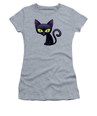 Black Kitten Women's T-Shirts