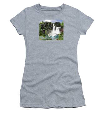 Cave Waterfall Women's T-Shirts
