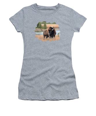 North American Bison Women's T-Shirts