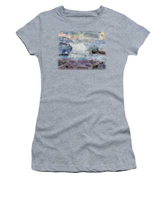 Torn Paper Collage Women's T-Shirts