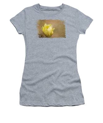 Yellow Cactus Flower Women's T-Shirts