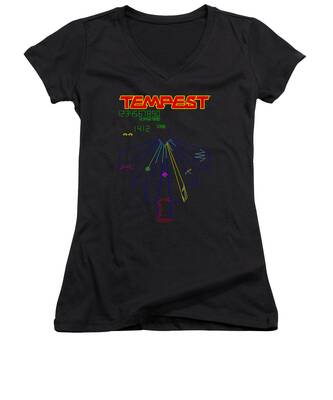 Vector Graphics Women's V-Neck T-Shirts