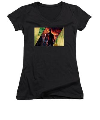 Daredevil Shower Curtains Women's V-Neck T-Shirts
