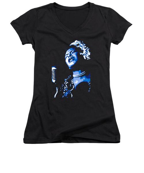 Billie Holiday Women's V-Neck T-Shirts