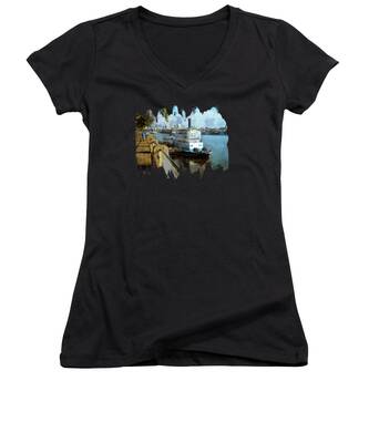 Waterfront Park Women's V-Neck T-Shirts