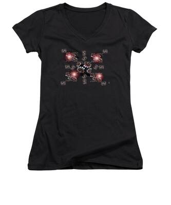 Galaxy Cluster Women's V-Neck T-Shirts