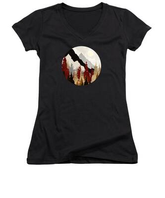 Sepia Tree Women's V-Neck T-Shirts