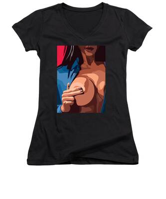 Triste Women's V-Neck T-Shirts