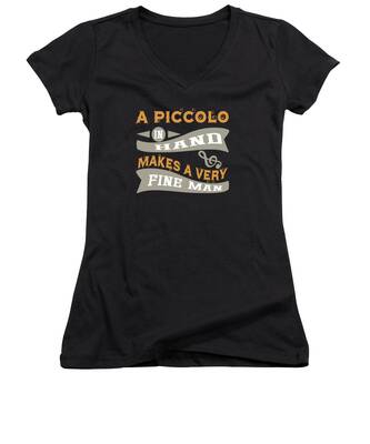 Italian Fine Women's V-Neck T-Shirts