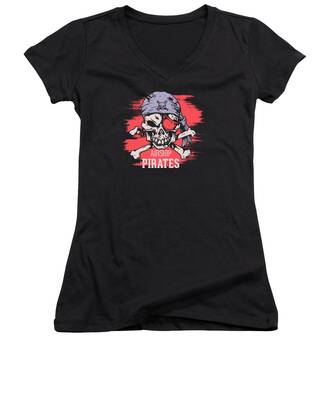 Skull And Cross Bones Women's V-Neck T-Shirts