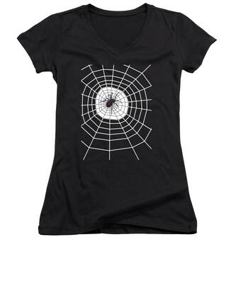 Spider's Web Women's V-Neck T-Shirts