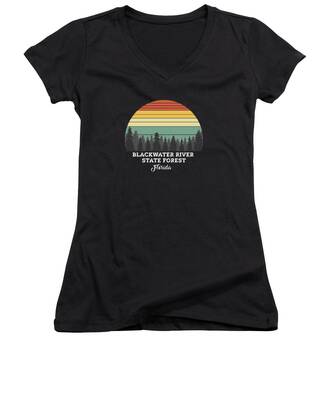 Blackwater River Women's V-Neck T-Shirts