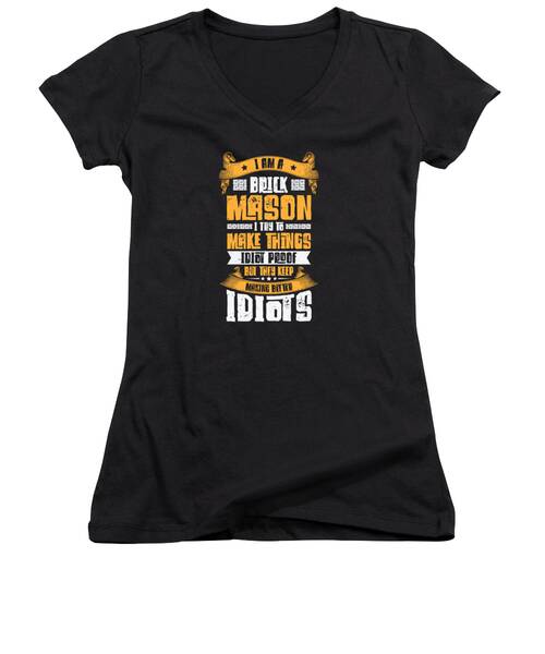 Bricks Women's V-Neck T-Shirts