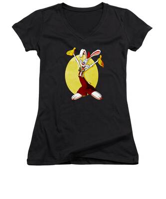 Roger Rabbit Women's V-Neck T-Shirts