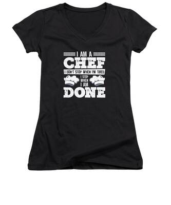 Cooking Women's V-Neck T-Shirts