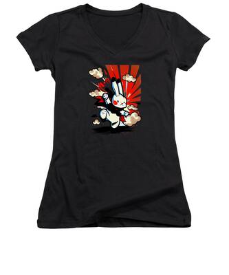 Chinese Culture Women's V-Neck T-Shirts
