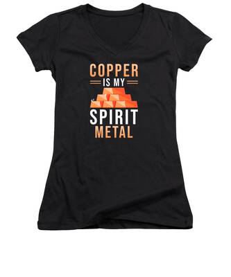 Copper Mine Women's V-Neck T-Shirts