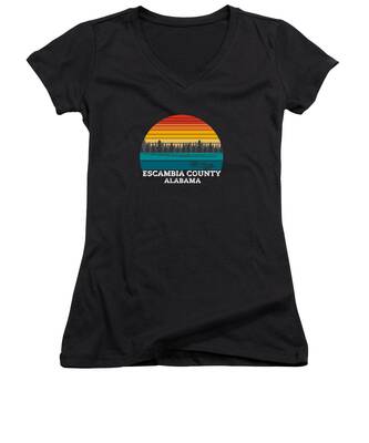 Escambia County Women's V-Neck T-Shirts