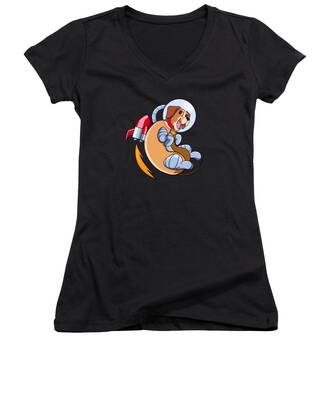 Hot Dog Women's V-Neck T-Shirts