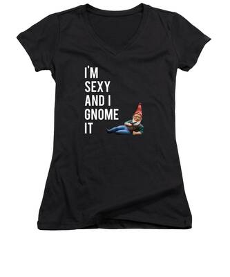 Sexy Humor Women's V-Neck T-Shirts