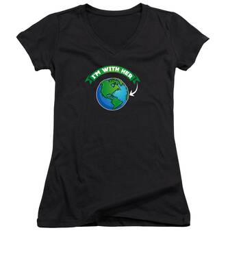 The Globe Women's V-Neck T-Shirts