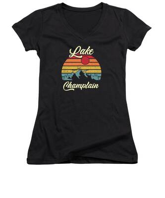 Lake Champlain Women's V-Neck T-Shirts