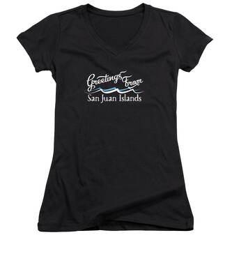 San Juan River Women's V-Neck T-Shirts
