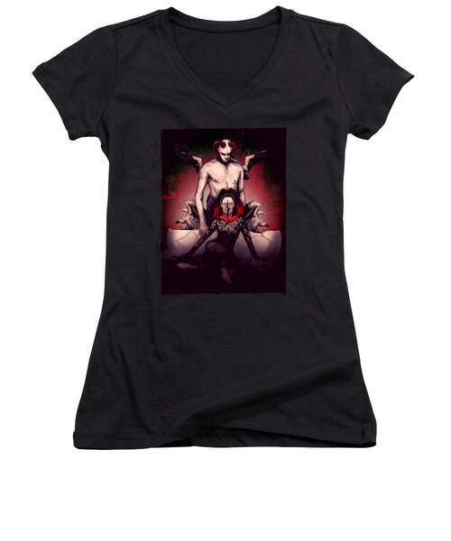 Cell Women's V-Neck T-Shirts