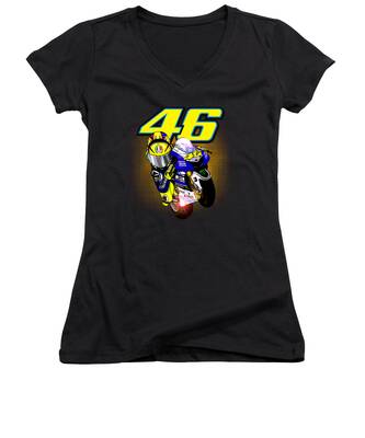 Valentino Rossi Women's V-Neck T-Shirts