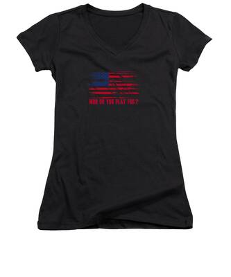 Usa Hockey Women's V-Neck T-Shirts