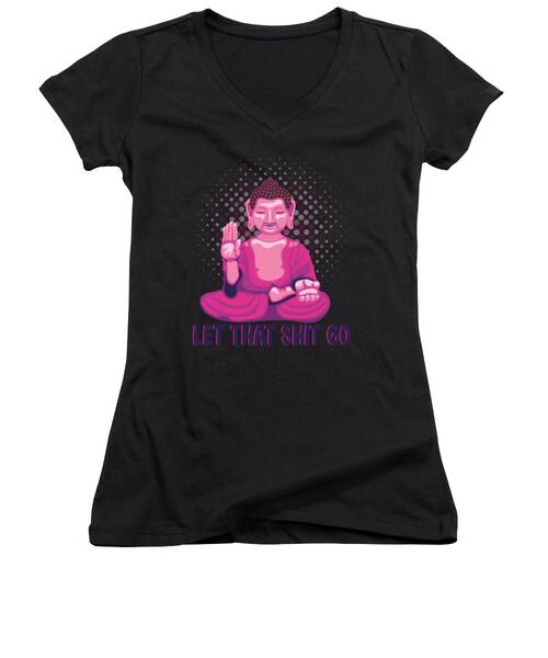 Buddhist Religion Women's V-Neck T-Shirts