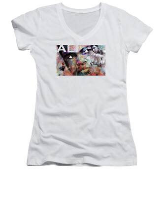 Cassius Clay Women's V-Neck T-Shirts
