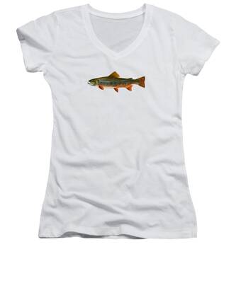 Trout Flies Women's V-Neck T-Shirts