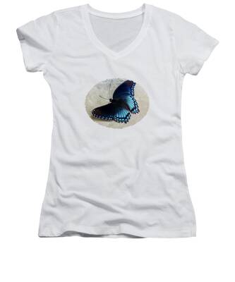 Red-spotted Purple Women's V-Neck T-Shirts