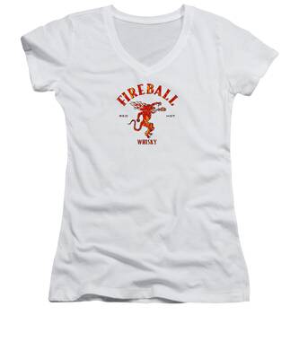 Whiskey Label Women's V-Neck T-Shirts