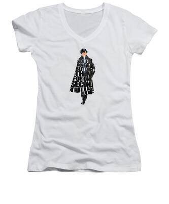 Sherlock Holmes Women's V-Neck T-Shirts